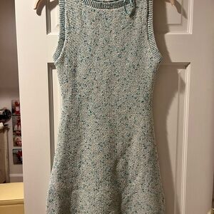 blue sleeveless mini zara dress NWOT